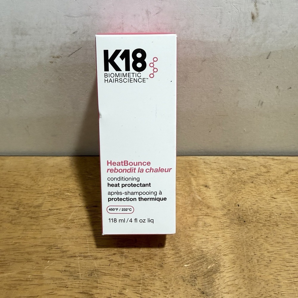 K18 HeatBounce Conditioning Heat Protectant 4 oz 118ml New In Box 990022400042
